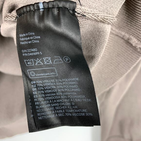 H&M Mock Neck Sweater Womens Size Medium Greige Long Sleeve - Picture 6 of 6